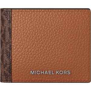 Michael Kors Men’s Mason Billfold Wallet(MK Signature/Leather/Luggage Multi)