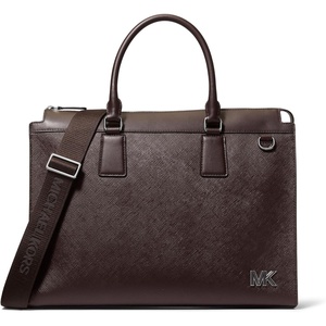 Michael Kors Men’s Men’s Edison Portfolio Briefcase(Black Hardware/Chocolate)