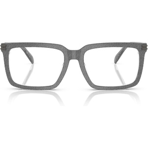 Michael Kors Men’s Mk4155u Bayshore Universal Fit Square Prescription Eyewear Frames(Grey Denim/Demo Lens)