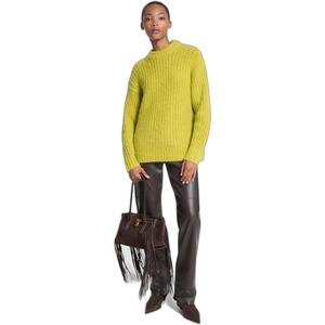Michael Kors Women’s Alpaca Crew Neck Easy Sweater(Apple)