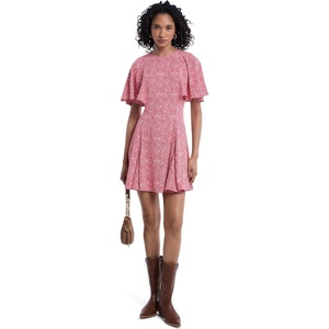 Michael Kors Women’s Cape Sleeve Mini Dress(Light Berry Sorbet)