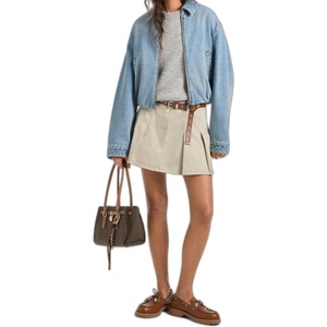 Michael Kors Women’s Denim Bomber Jacket(Horizon Wash)