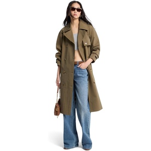 Michael Kors Women’s Double Breasted Oversize Belted Trench Coat(Duffle)