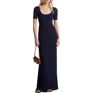 Michael Kors Women’s Empire Scoop Ss Maxi DRS(Midnight Blue)