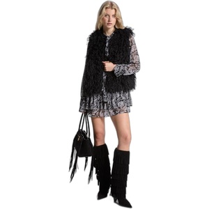 Michael Kors Women’s Faux Fur Vest(Black)