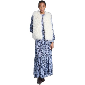 Michael Kors Women’s Faux Fur Vest(Bone)