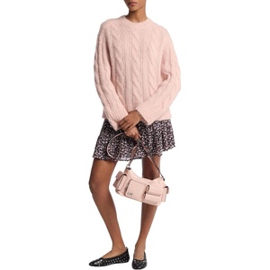 Michael Kors Women’s Floral Stud Tier Skirt(Dusty Rose)