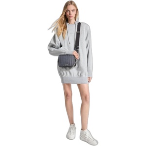 Michael Kors Women’s Hoodie Dress(Pearl Heather)