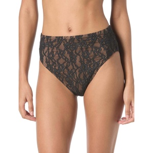 Michael Kors Women’s Lace High Waist Bottom(Black)
