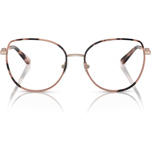 Michael Kors Women’s Mk3066j Empire Round Prescription Eyewear Frames(Rose Gold/Pink Tortoise/Demo Lens)