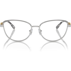 Michael Kors Women’s Mk3076b Cordoba Cat Eye Prescription Eyewear Frames(Shiny Silver/Demo Lens)