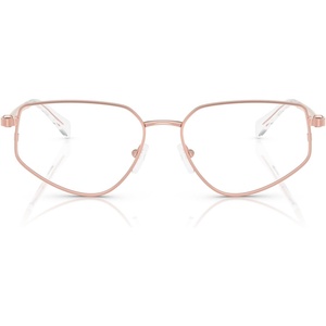 Michael Kors Women’s Mk3088 Mendoza Rectangular Prescription Eyewear Frames(Rose Gold Shiny/Demo Lens)