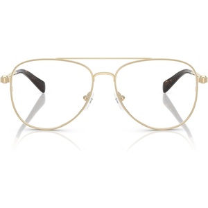 Michael Kors Women’s Mk3089 São Paulo Aviator Prescription Eyewear Frames(Light Gold Shiny/Demo Lens)