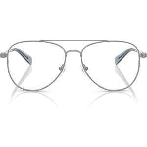 Michael Kors Women’s Mk3089 São Paulo Aviator Prescription Eyewear Frames(Shiny Gunmetal/Demo Lens)