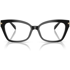 Michael Kors Women’s Mk4146u Montego Bay Universal Fit Cat Eye Prescription Eyewear Frames(Black/Demo Lens)