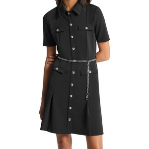 Michael Kors Women’s Multi Pocket Mini Dress(Black)