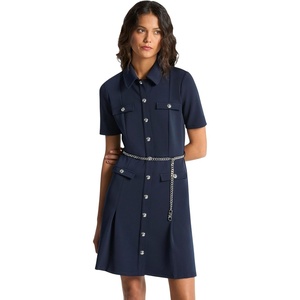 Michael Kors Women’s Multi Pocket Mini Dress(Midnight Blue)