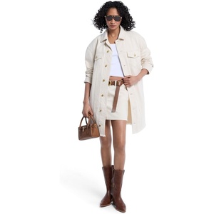 Michael Kors Women’s Oversized Denim Coat(Natural Wash)