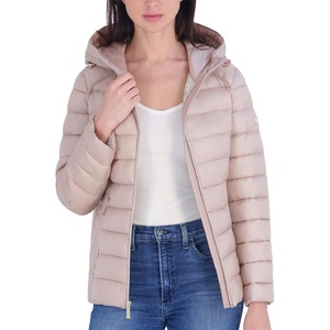 Michael Kors Women’s Packable Puffer Jacket, Lightweight Down Alternative(Beige)