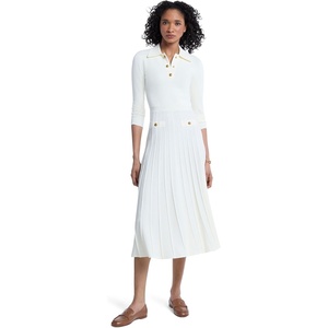Michael Kors Women’s Polo Flare Midi Dress(Bone)