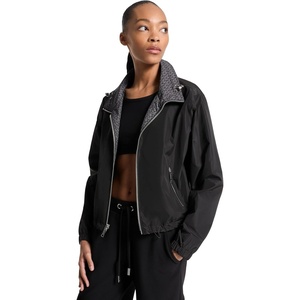 Michael Kors Women’s Reversible Mk Logo Jacket(Nickel)