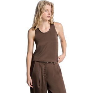 Michael Kors Women’s Satin Tank Top(Chocolate)