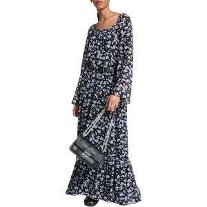 Michael Kors Women’s Scoop Neck Maxi Dress(Chambray)