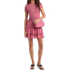 Michael Kors Women’s Smock Mini Dress(Rosewood)