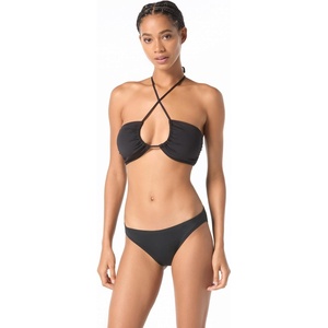 Michael Kors Women’s Solid Bandeau Bra Top(Black)