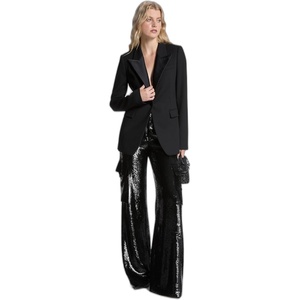 Michael Kors Women’s Tuxedo Blazer(Black)