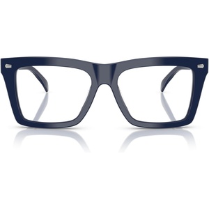 Michael Kors mens Mk4128u Augusta Universal Fit Square Prescription Eyewear Frames(Navy Solid/Demo Lens)