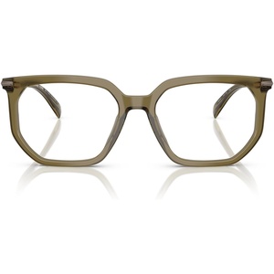 Michael Kors mens Mk4158u Sequoia Universal Fit Square Prescription Eyewear Frames(Olive Transparent/Demo Lens)