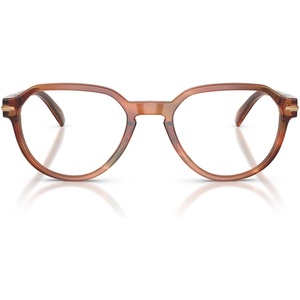 Michael Kors mens Mk4187u Westerly Universal Fit Round Prescription Eyewear Frames(Brown Horn/Demo)
