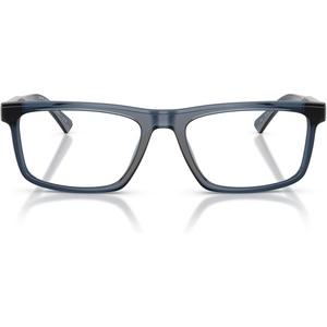 Michael Kors mens Mk4189u Kahulu Universal Fit Rectangular Prescription Eyewear Frames(Navy Transparent/Demo)