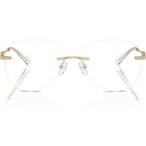 Michael Kors womens Mk3077 Kyoto Round Prescription Eyewear Frames(Shiny Light Gold/Demo Lens)
