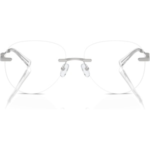 Michael Kors womens Mk3077 Kyoto Round Prescription Eyewear Frames(Shiny Silver/Demo Lens)