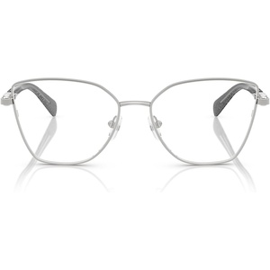 Michael Kors womens Mk3090 Nikki Beach Square Prescription Eyewear Frames(Silver Shiny/Demo Lens)