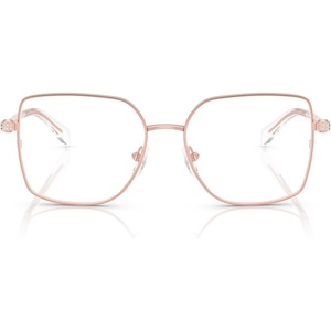 Michael Kors womens Mk3091b Ravello Square Prescription Eyewear Frames(Rose Gold Shiny/Demo Lens)