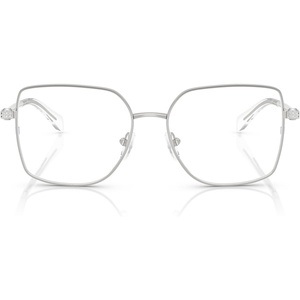 Michael Kors womens Mk3091b Ravello Square Prescription Eyewear Frames(Silver Shiny/Demo Lens)