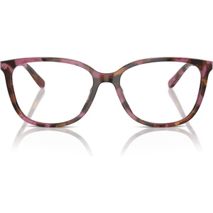 Michael Kors womens Mk4067u Santa Clara Universal Fit Square Prescription Eyewear Frames(Plum Graphic Tortoise/Demo Lens)