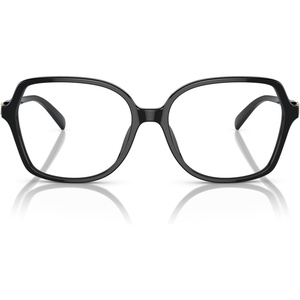 Michael Kors womens Mk4111u Bernal Universal Fit Square Prescription Eyewear Frames(Black/Demo Lens)
