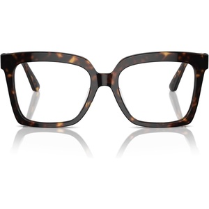 Michael Kors womens Mk4119f Nassau Low Bridge Fit Square Prescription Eyewear Frames(Dark Tortoise/Demo Lens)