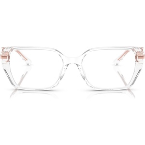 Michael Kors womens Mk4134u Crete Universal Fit Rectangular Prescription Eyewear Frames(Clear/Demo Lens)