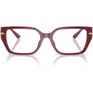 Michael Kors womens Mk4134u Crete Universal Fit Rectangular Prescription Eyewear Frames(Deep Red/Demo Lens)