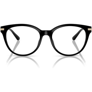Michael Kors womens Mk4135u Tortola Universal Fit Round Prescription Eyewear Frames(Black/Demo Lens)