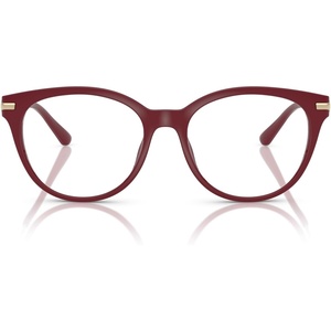 Michael Kors womens Mk4135u Tortola Universal Fit Round Prescription Eyewear Frames(Deep Red/Demo Lens)