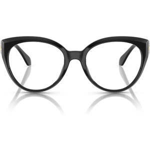 Michael Kors womens Mk4145u Amelia Island Universal Fit Round Prescription Eyewear Frames(Black/Demo Lens)