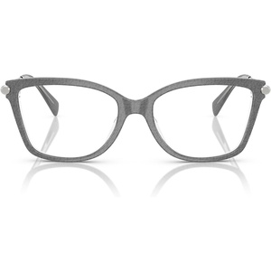 Michael Kors womens Mk4150u Kingston Universal Fit Rectangular Prescription Eyewear Frames(Grey Denim/Demo Lens)