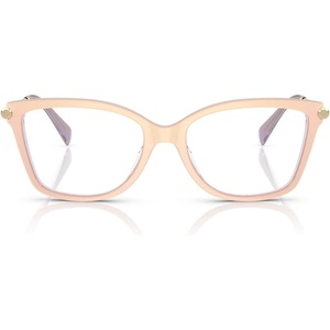 Michael Kors womens Mk4150u Kingston Universal Fit Rectangular Prescription Eyewear Frames(Light Sand Laminate/Demo Lens)