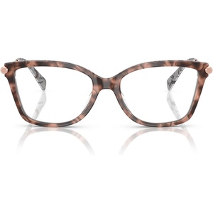 Michael Kors womens Mk4150u Kingston Universal Fit Rectangular Prescription Eyewear Frames(Pink Tortoise/Demo Lens)